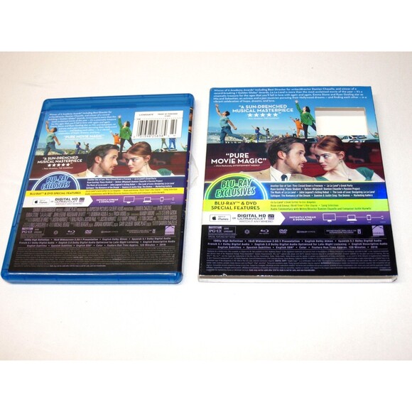 La La Land Blue Ray & DVD With Slipcover Multi Languages & Subtitles Wide Screen - Picture 3 of 3